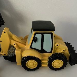 Construction ceramic piggy bank